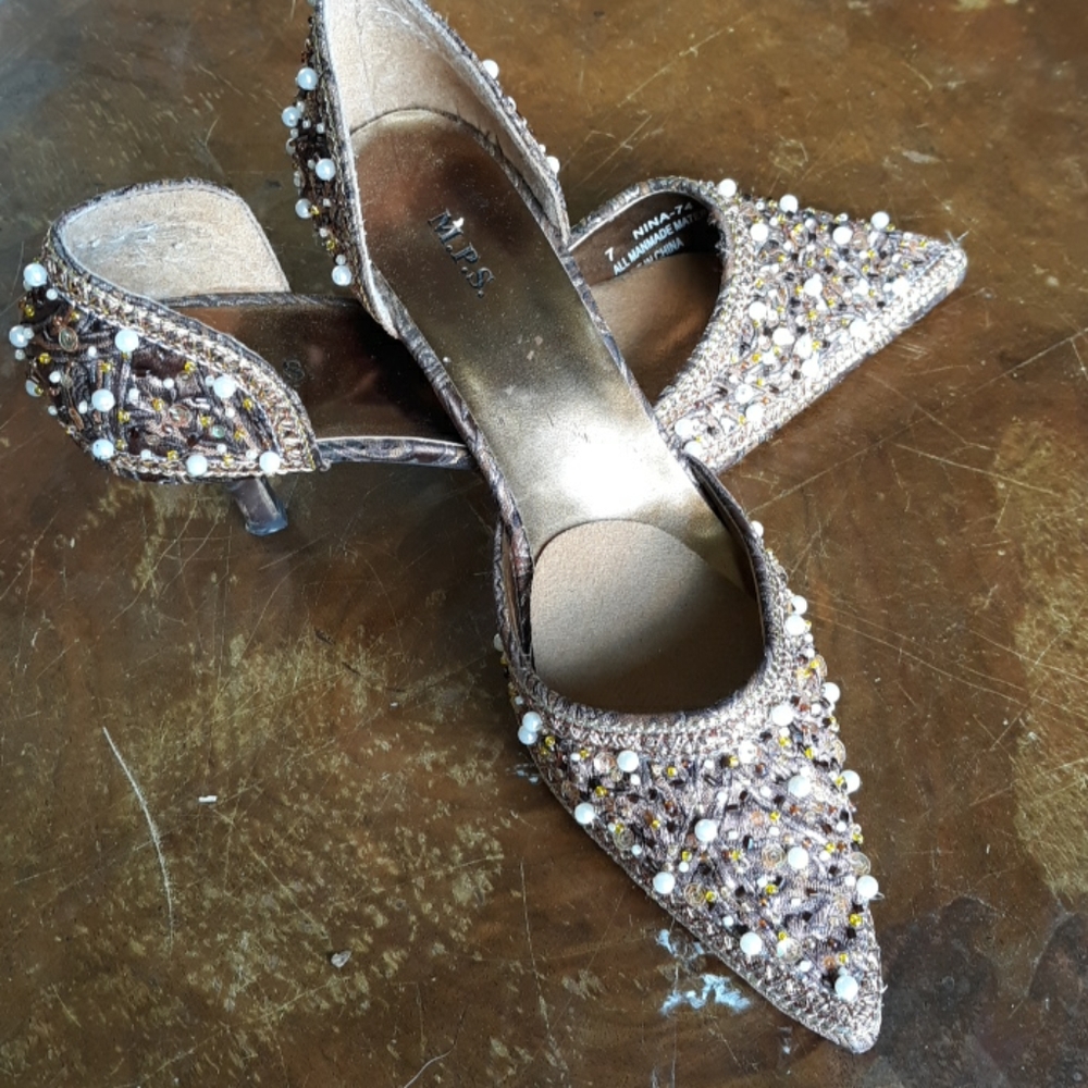 Beaded heels
